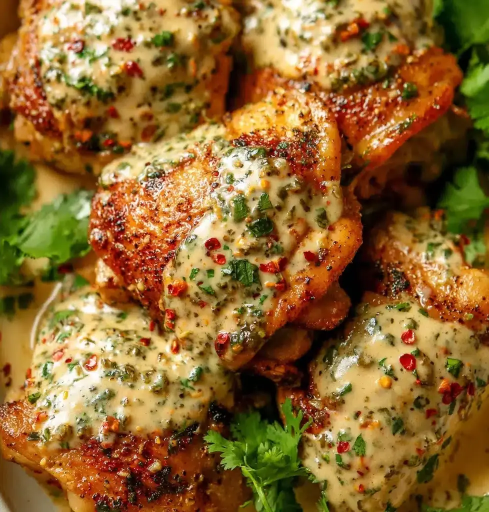 Baked Za'atar Chicken Thighs with Tahini Recipe