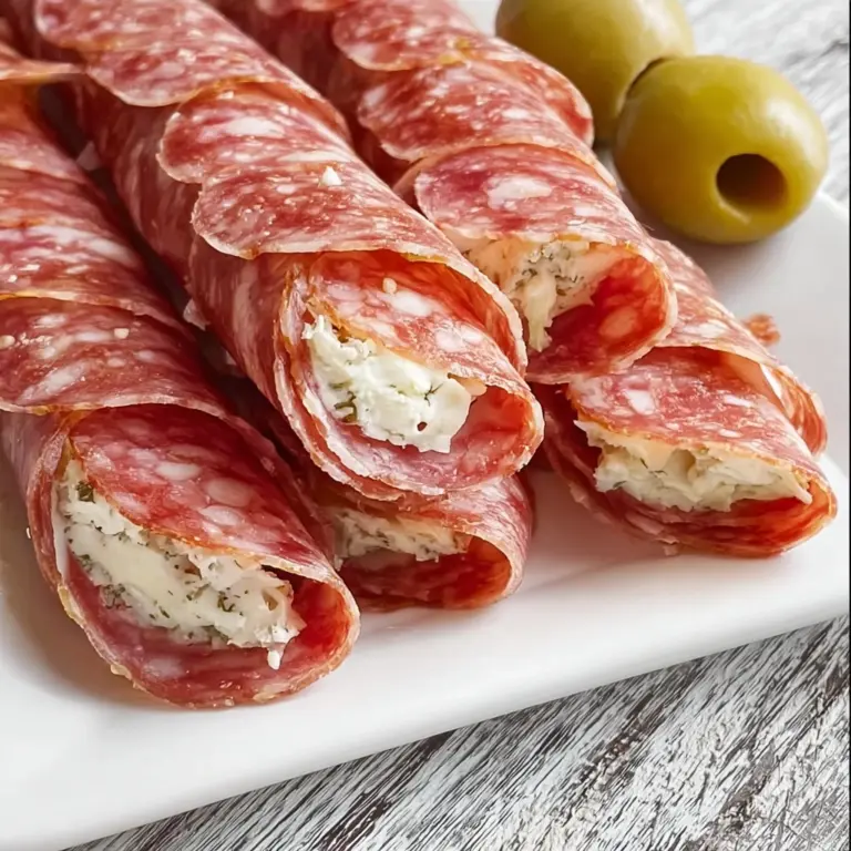 Cream Cheese Salami Roll Ups Recipe