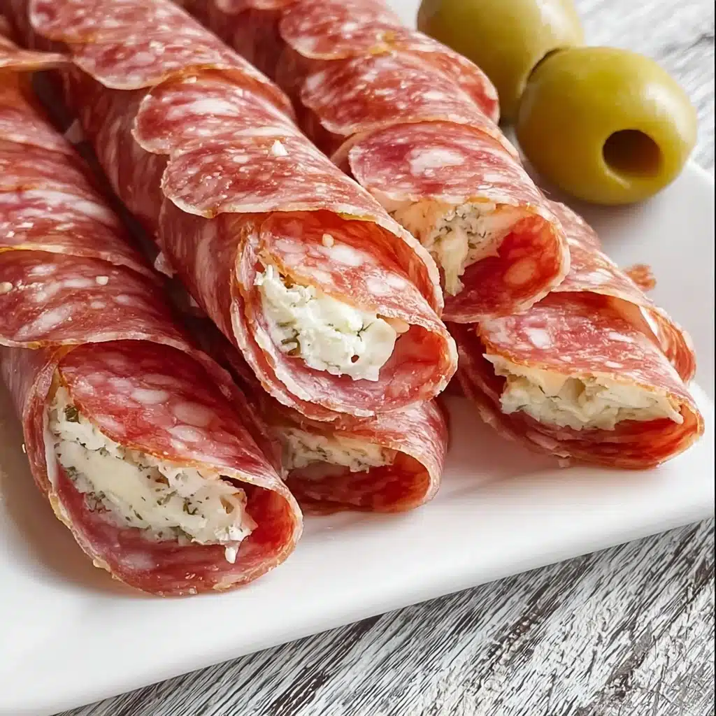 Cream Cheese Salami Roll Ups Recipe