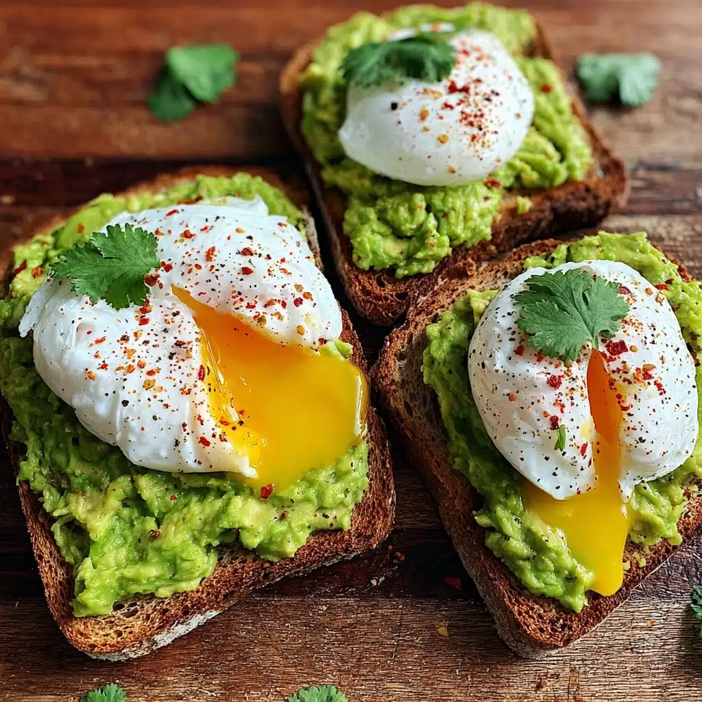 Avocado Toast with Poached Egg Delicious and Simple Recipe - Recipe Image