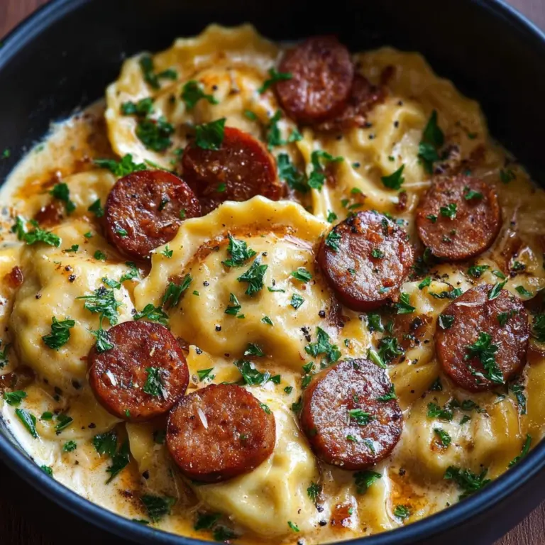 Crock Pot Pierogi Casserole with Kielbasa Recipe