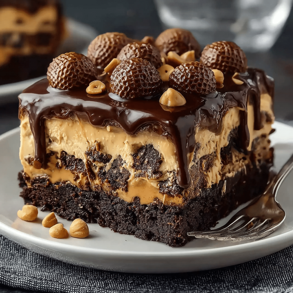 Reese’s Peanut Butter Earthquake Cake Recipe - Recipe Image