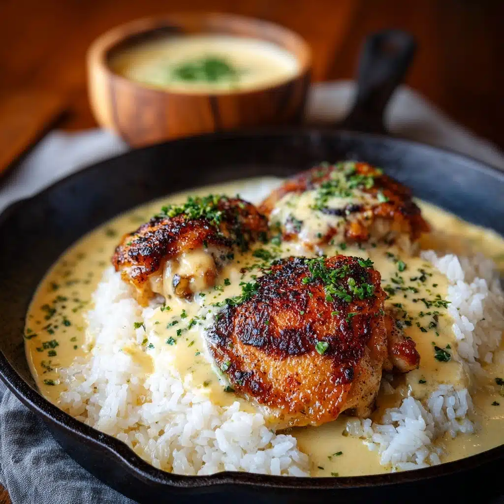 Creamy Smothered Chicken And Rice Recipe
