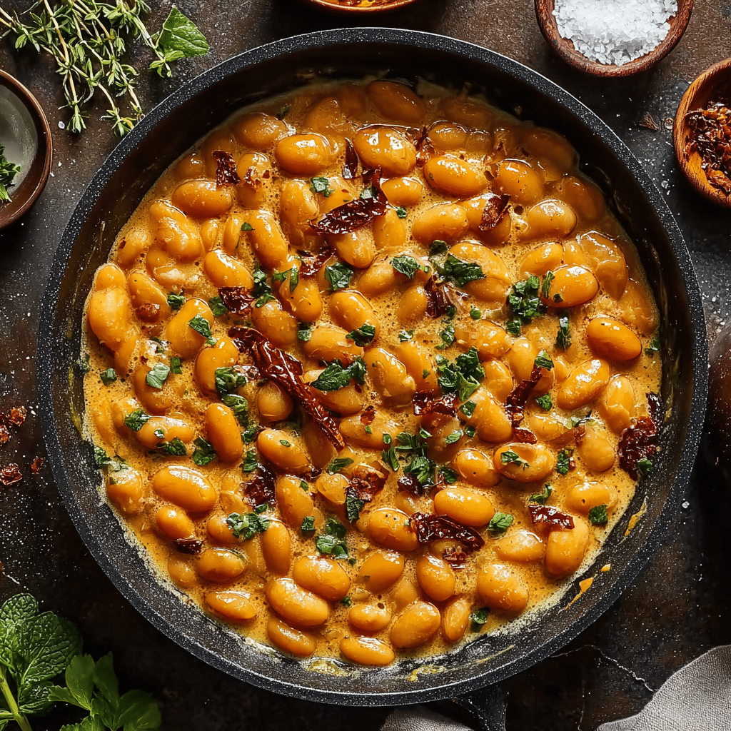 Creamy Tuscan Marry Me Butter Beans Recipe - Recipe Image