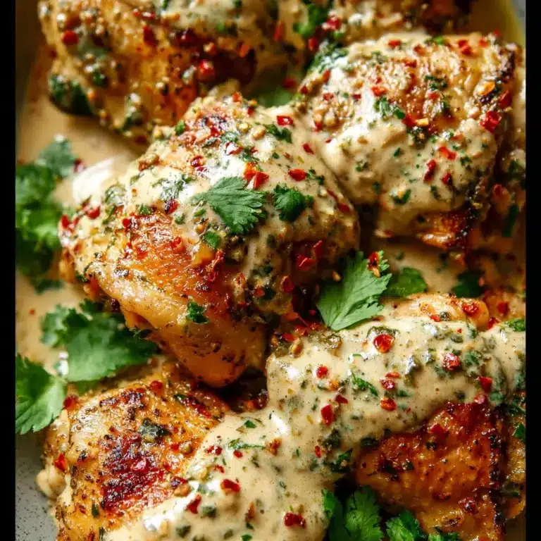 Baked Za'atar Chicken Thighs with Tahini Recipe