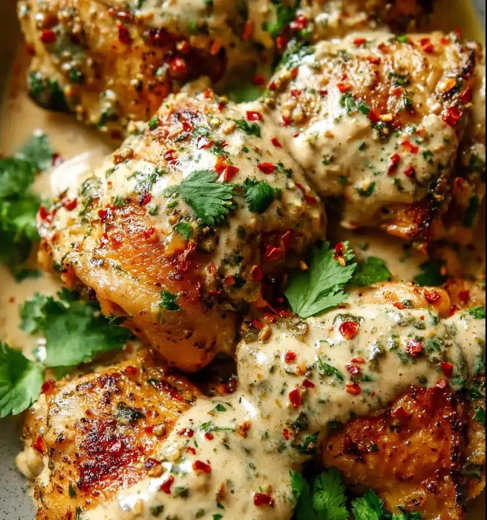 Baked Za'atar Chicken Thighs with Tahini Recipe