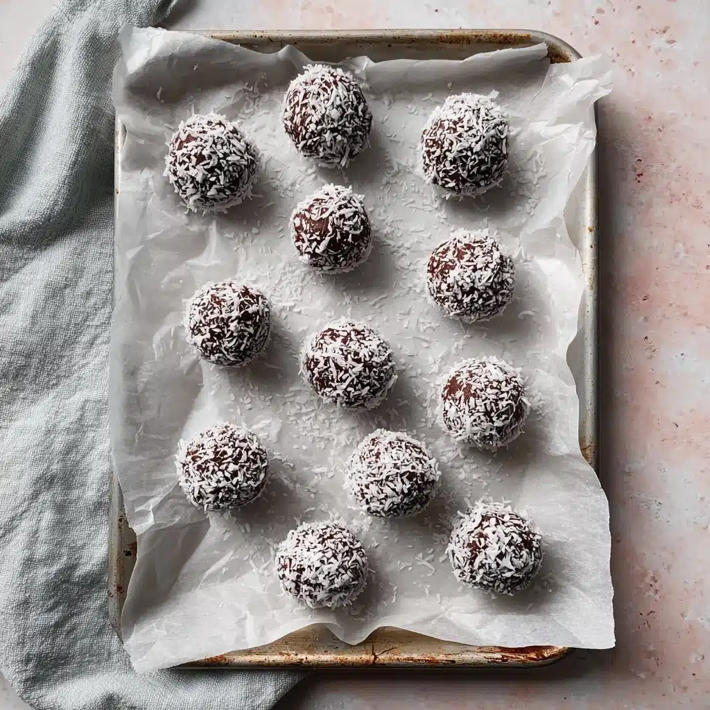 Easy Chocolate Coconut Date Energy Balls Recipe - Recipe Image