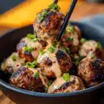 Korean BBQ Meatballs with Spicy Mayo Dip Recipe