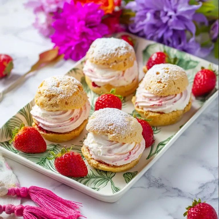 Strawberry Cream Puffs Recipe