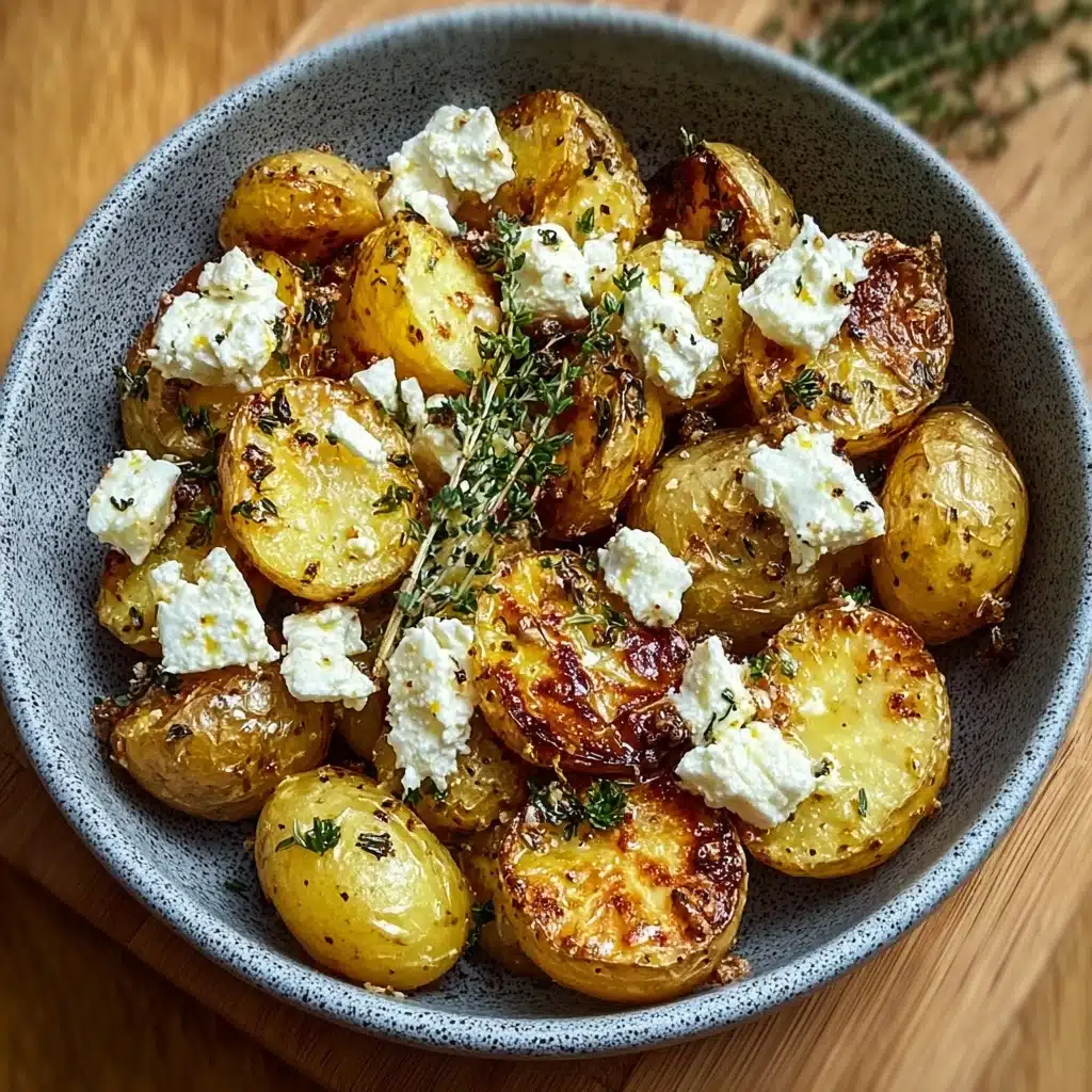 Healthy Baked Feta Potatoes Recipe - Recipe Image