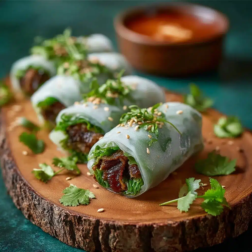 20 Minute Thai Basil Beef Rolls Recipe