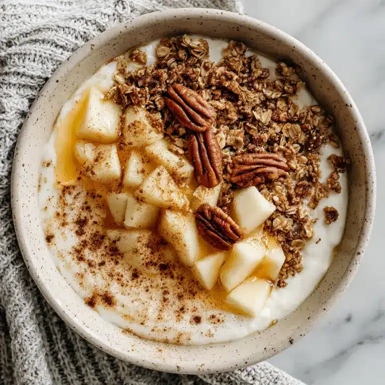 Cottage Cheese Apple Pie Bowl