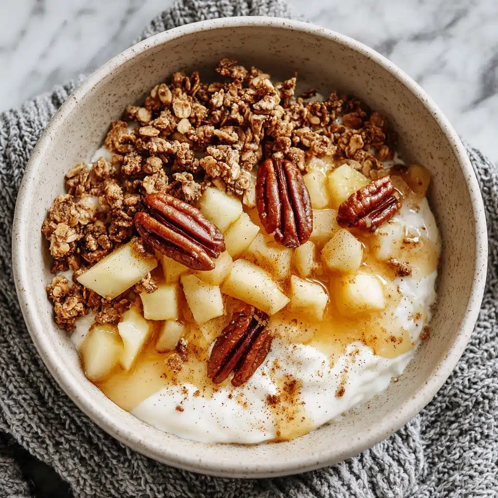 Cottage Cheese Apple Pie Bowl  - Recipe Image