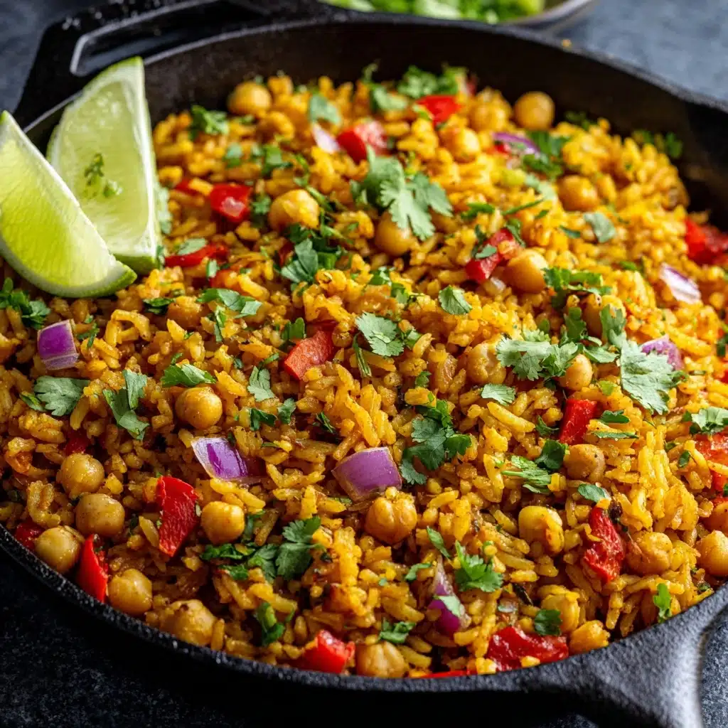Taco-Spiced Chickpea and Rice Skillet Recipe - Recipe Image