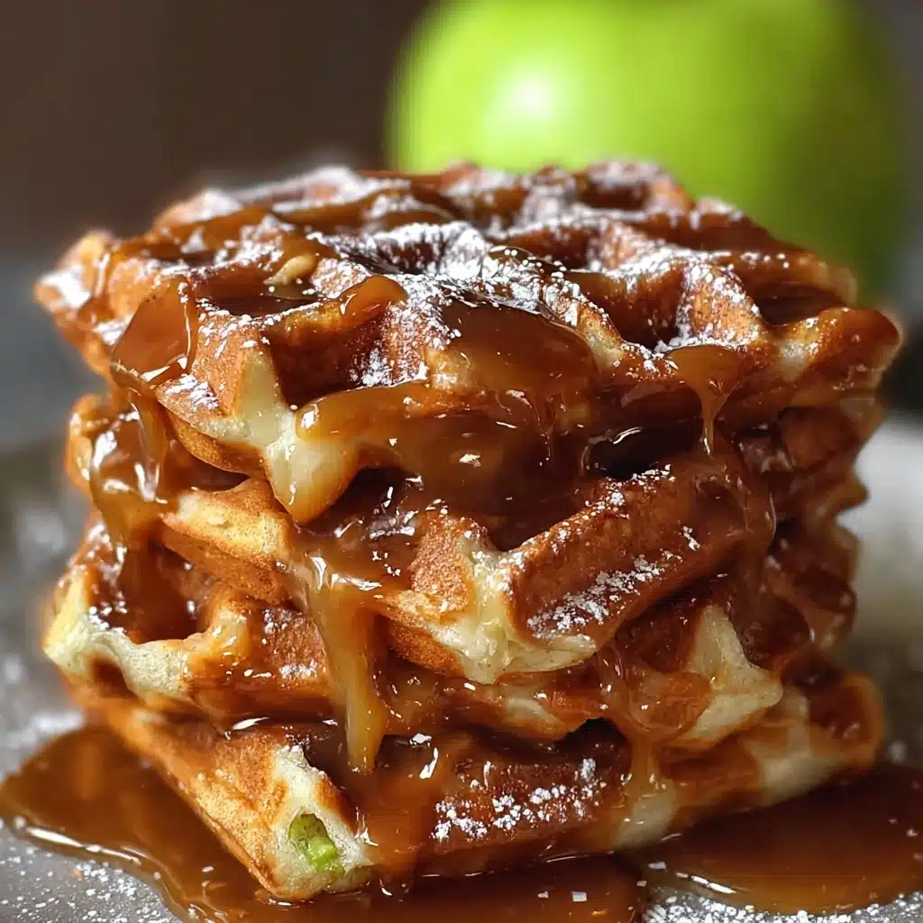 Apple Fritter Waffle Donuts  - Recipe Image