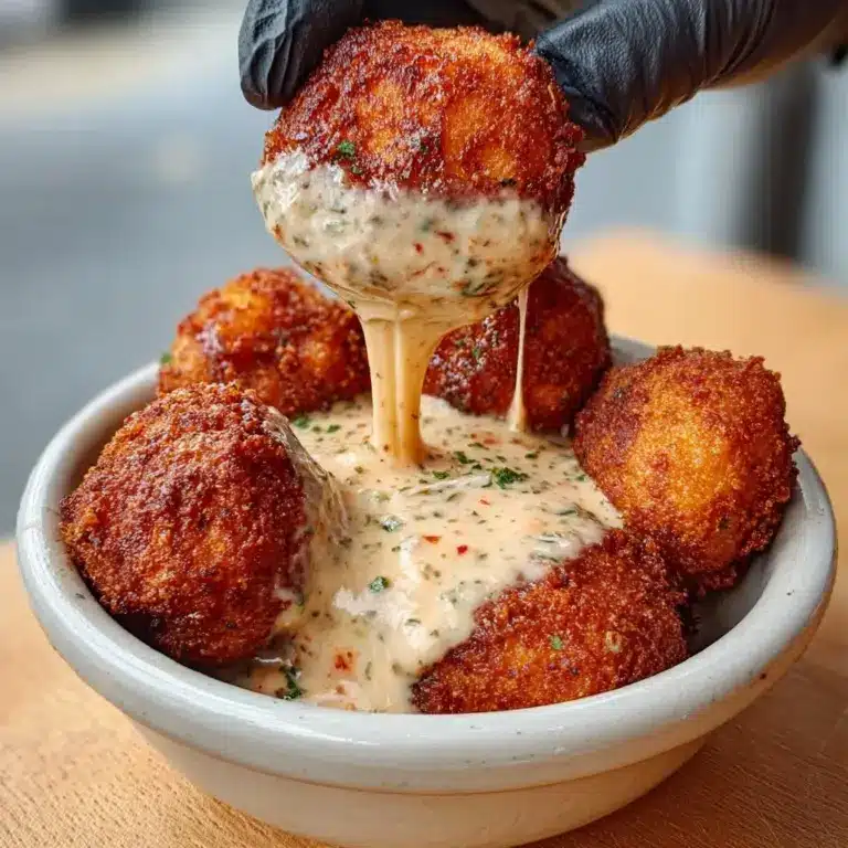 Cheesy Jalapeño Ranch Chicken Poppers with a Creamy Dip