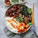 Spicy Korean BBQ Chicken Rice Bowl Recipe