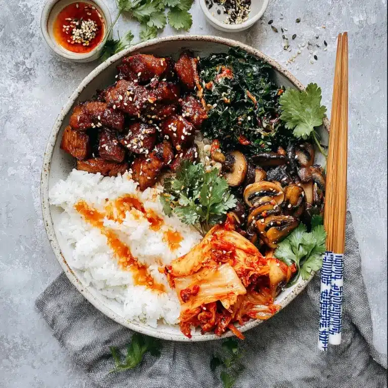 Spicy Korean BBQ Chicken Rice Bowl Recipe