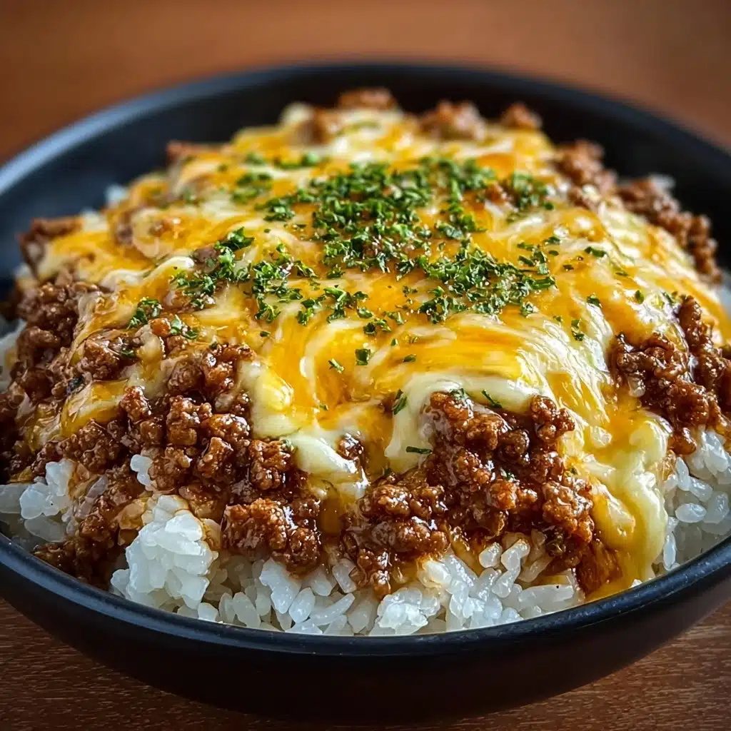 Rice Skillet with Cheddar Parmesan Sauce Recipe - Recipe Image