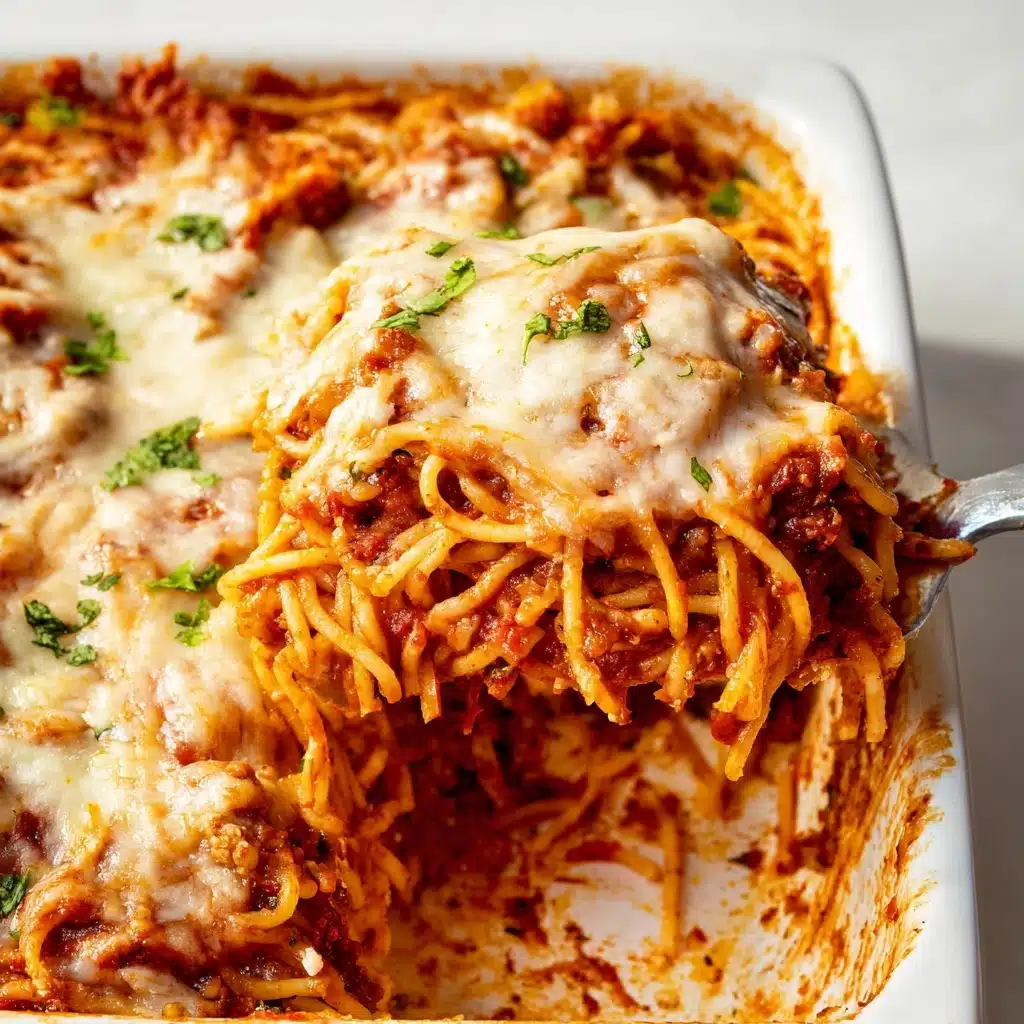 Baked Cream Cheese Spaghetti Casserole Recipe - Recipe Image