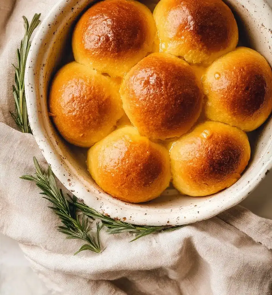 Rosemary pumpkin dinner rolls Recipe