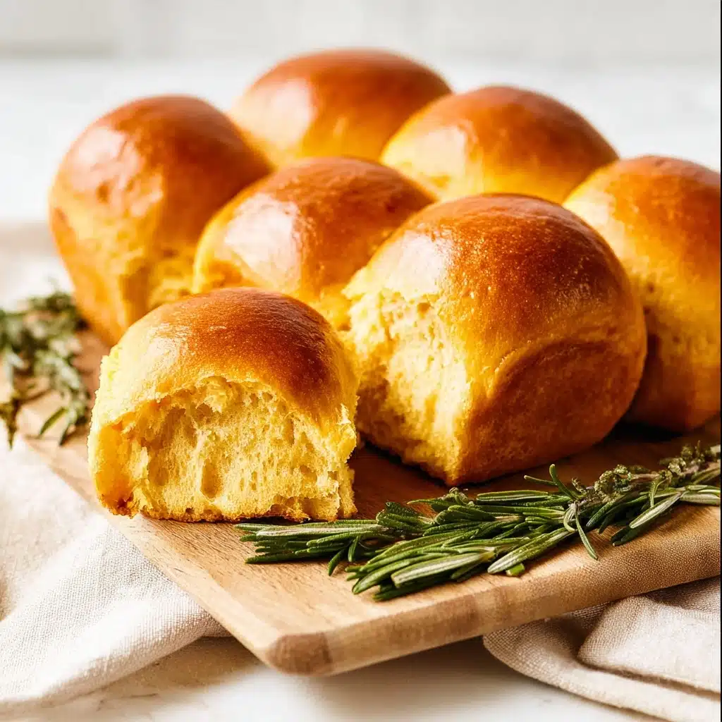 Rosemary pumpkin dinner rolls Recipe - Recipe Image
