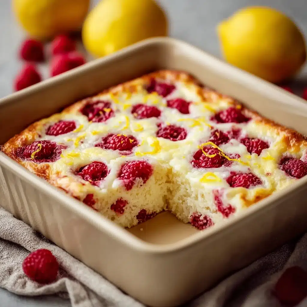 Lemon Raspberry Cottage Cheese Bake Recipe