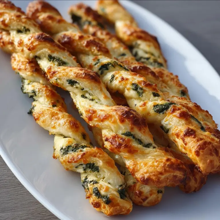 30-Minute Spinach Feta Puff Pastry Twists Recipe