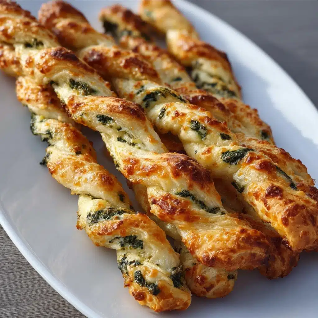 30-Minute Spinach Feta Puff Pastry Twists Recipe