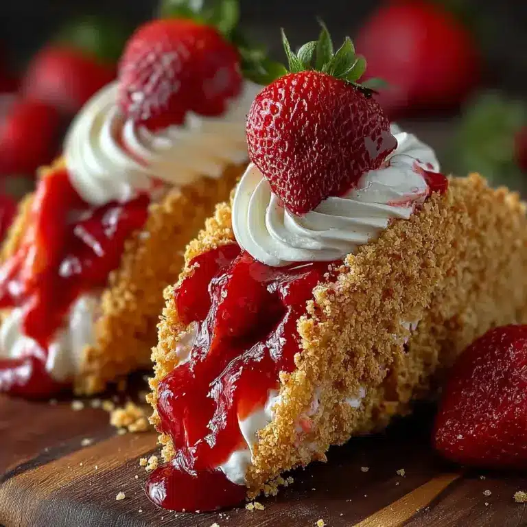 Strawberry Crunch Cheesecake Tacos Recipe