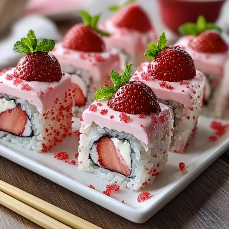 Strawberry Shortcake Sushi Recipe