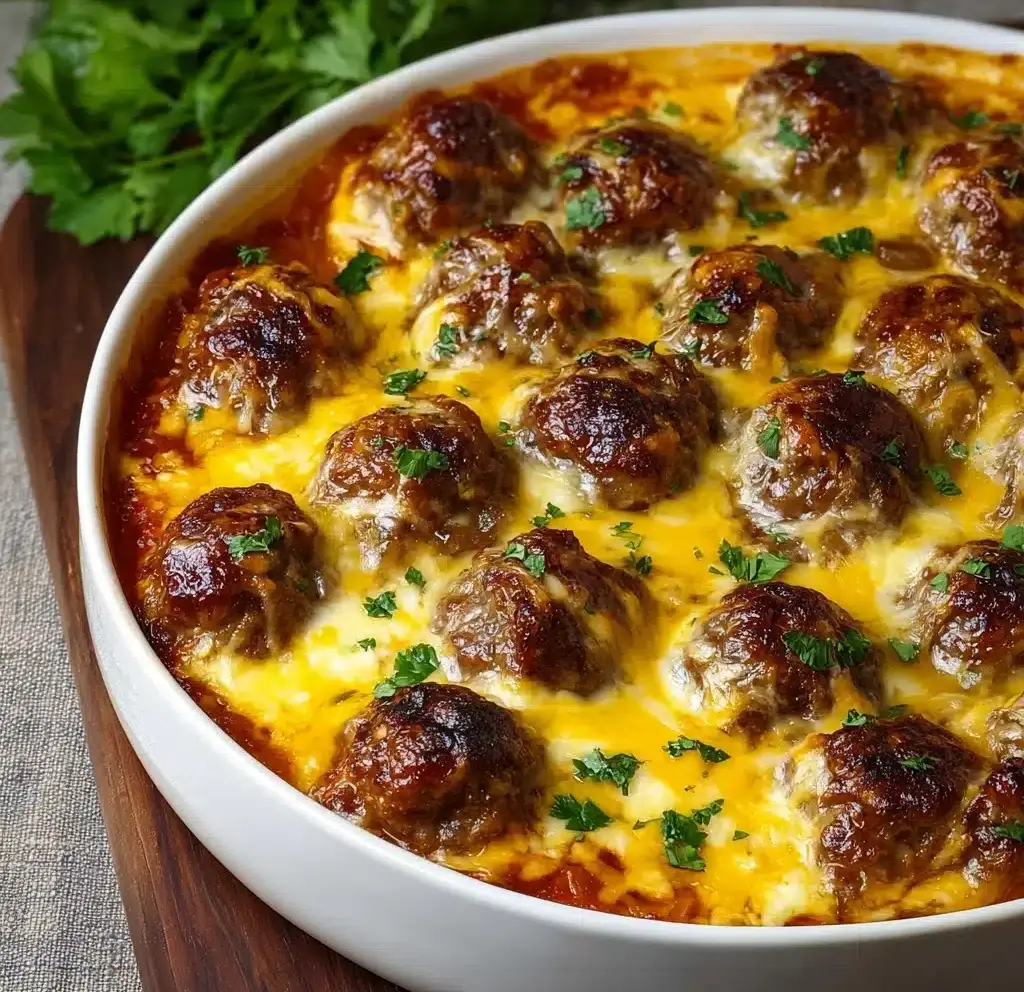 Dump-and-Bake Meatball Casserole Recipe