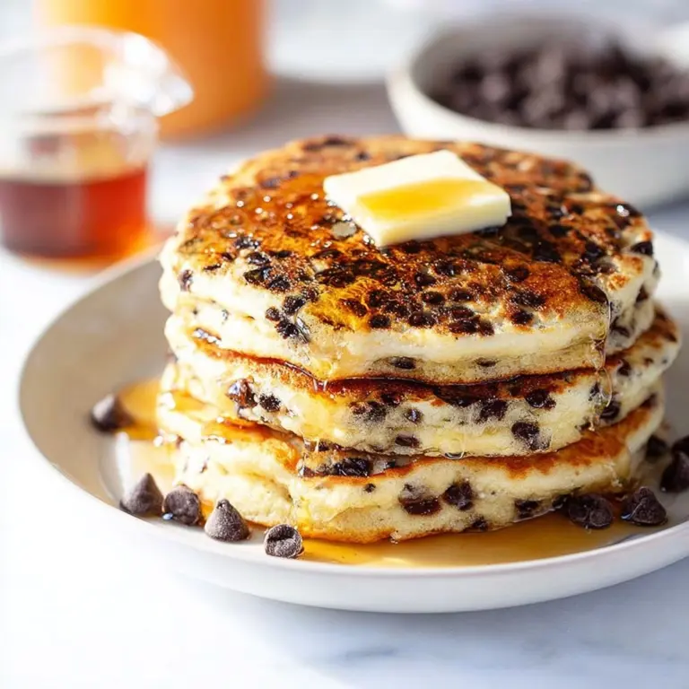 Orange Ricotta Chocolate Chip Pancakes Recipe
