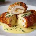 Chicken Cordon Bleu with Swiss Cheese Sauce is delicious Recipe
