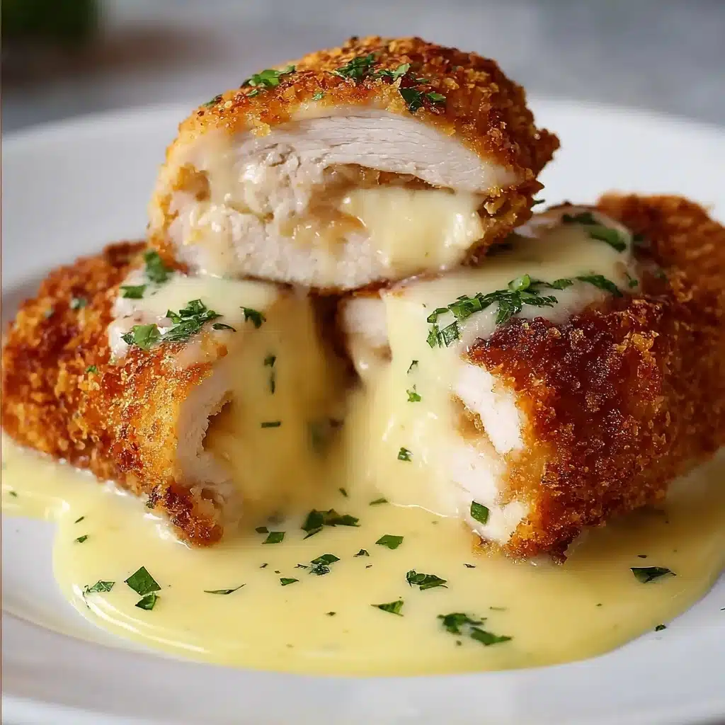 Chicken Cordon Bleu with Swiss Cheese Sauce is delicious Recipe