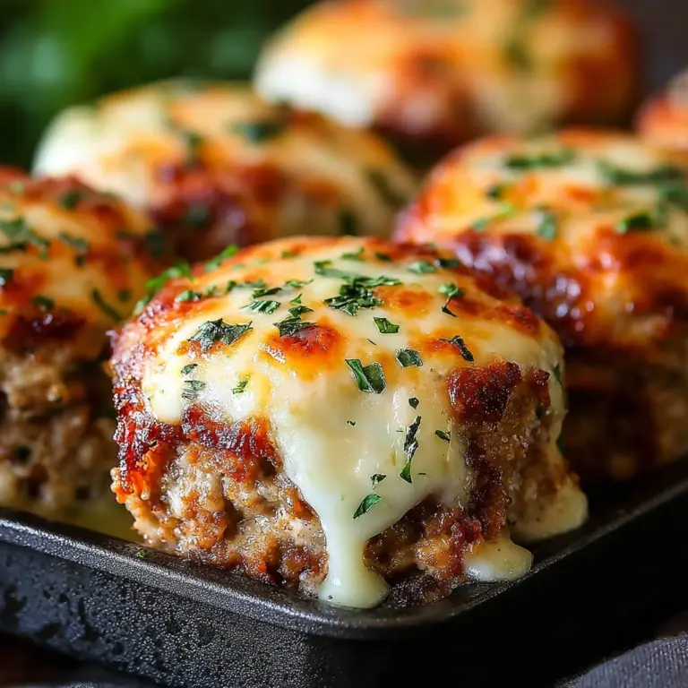 Garlic Parmesan Chicken Meatloaves Recipe