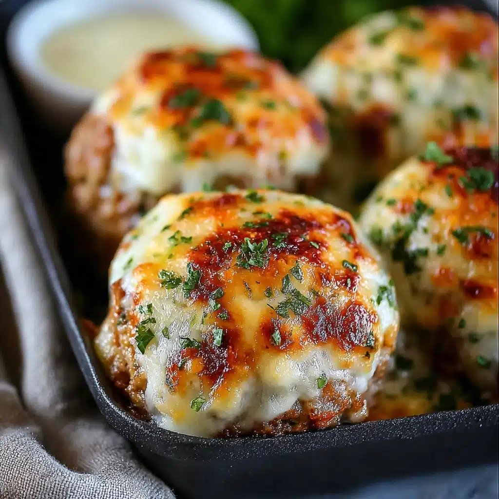 Garlic Parmesan Chicken Meatloaves Recipe - Recipe Image