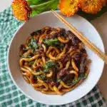Simple Black Pepper Beef Udon