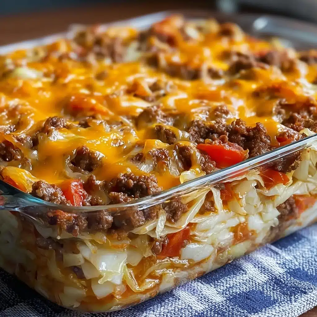 Savory Cabbage Beef Bake Recipe