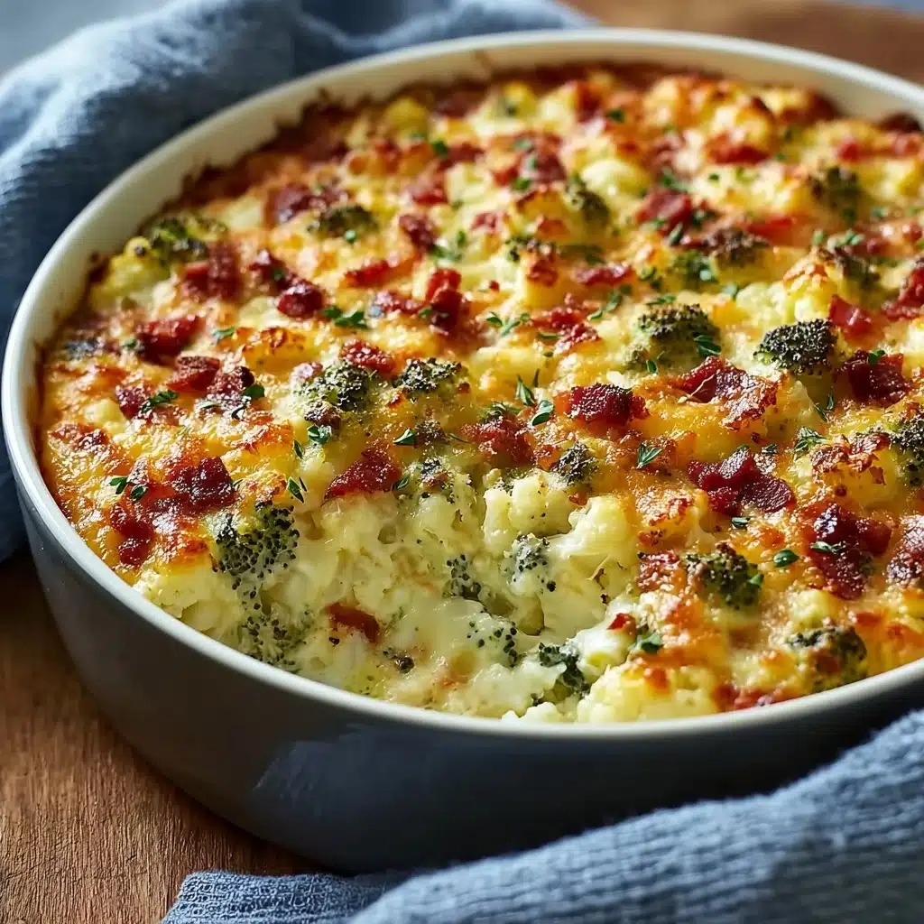 Loaded Cauliflower and Broccoli Casserole Recipe - Recipe Image