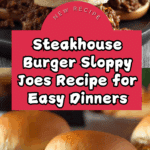 Steakhouse Burger Sloppy Joes Recipe