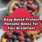 Baked Protein Pancake Bowls Recipe