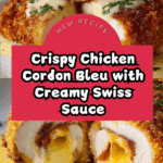 Chicken Cordon Bleu with Swiss Cheese Sauce is delicious Recipe