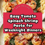 Tomato Spinach Shrimp Pasta Recipe