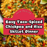 Taco-Spiced Chickpea and Rice Skillet Recipe