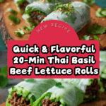 20 Minute Thai Basil Beef Rolls Recipe