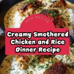 Creamy Smothered Chicken And Rice Recipe