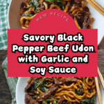 Simple Black Pepper Beef Udon