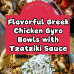 Greek Chicken Gyro Bowls Recipe