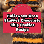 Halloween Oreo stuffed chocolate chip cookies Recipe